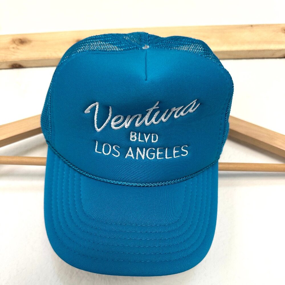 Teal "Ventura Blvd" Trucker Hat